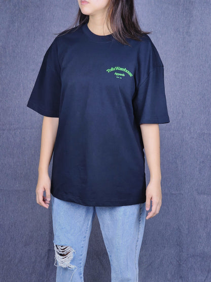 David Eats Tofu Oversized T-Shirt (Black)