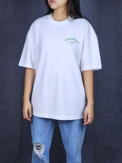 David Eats Tofu Oversized T-Shirt (White)
