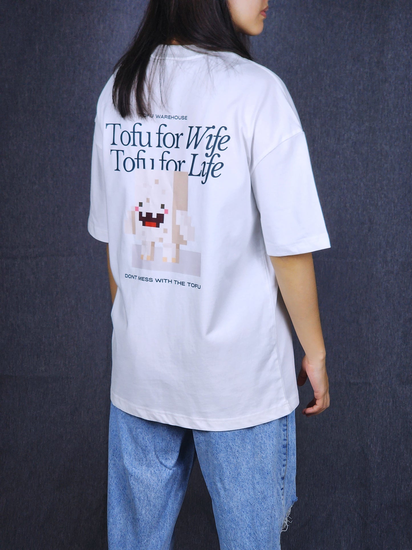 Tofu Wife Oversized T-Shirt (White)
