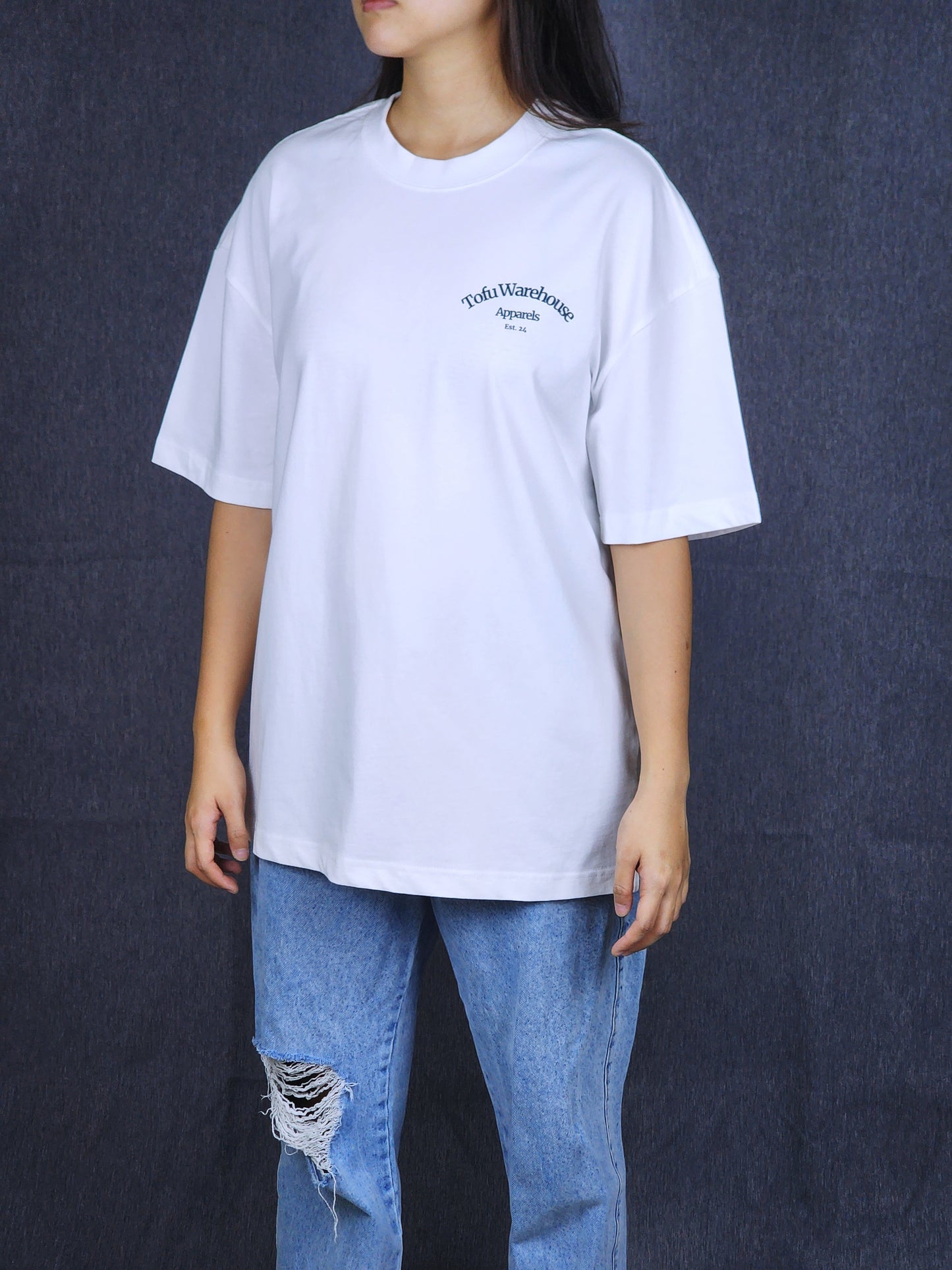 Tofu Wife Oversized T-Shirt (White)