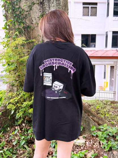 Destructive Doomscrolling Oversized T-Shirt (Black)