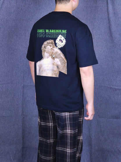 David Eats Tofu Oversized T-Shirt (Black)