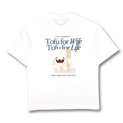 Tofu Wife Oversized T-Shirt (White)